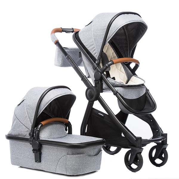 Babybee Rover 2019 with bassinet Grey